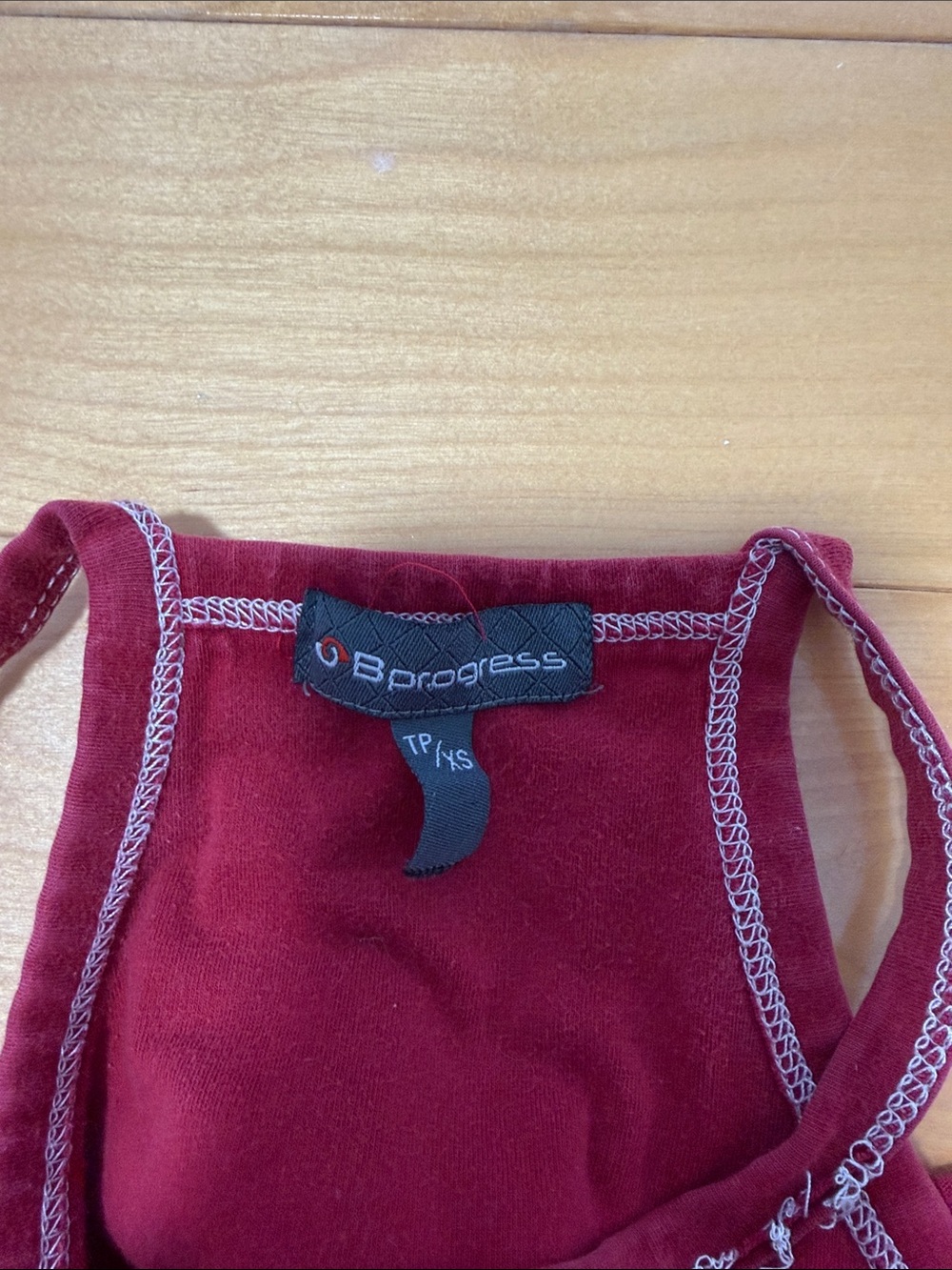 Red Ribbed Tank - Picture 4 of 4